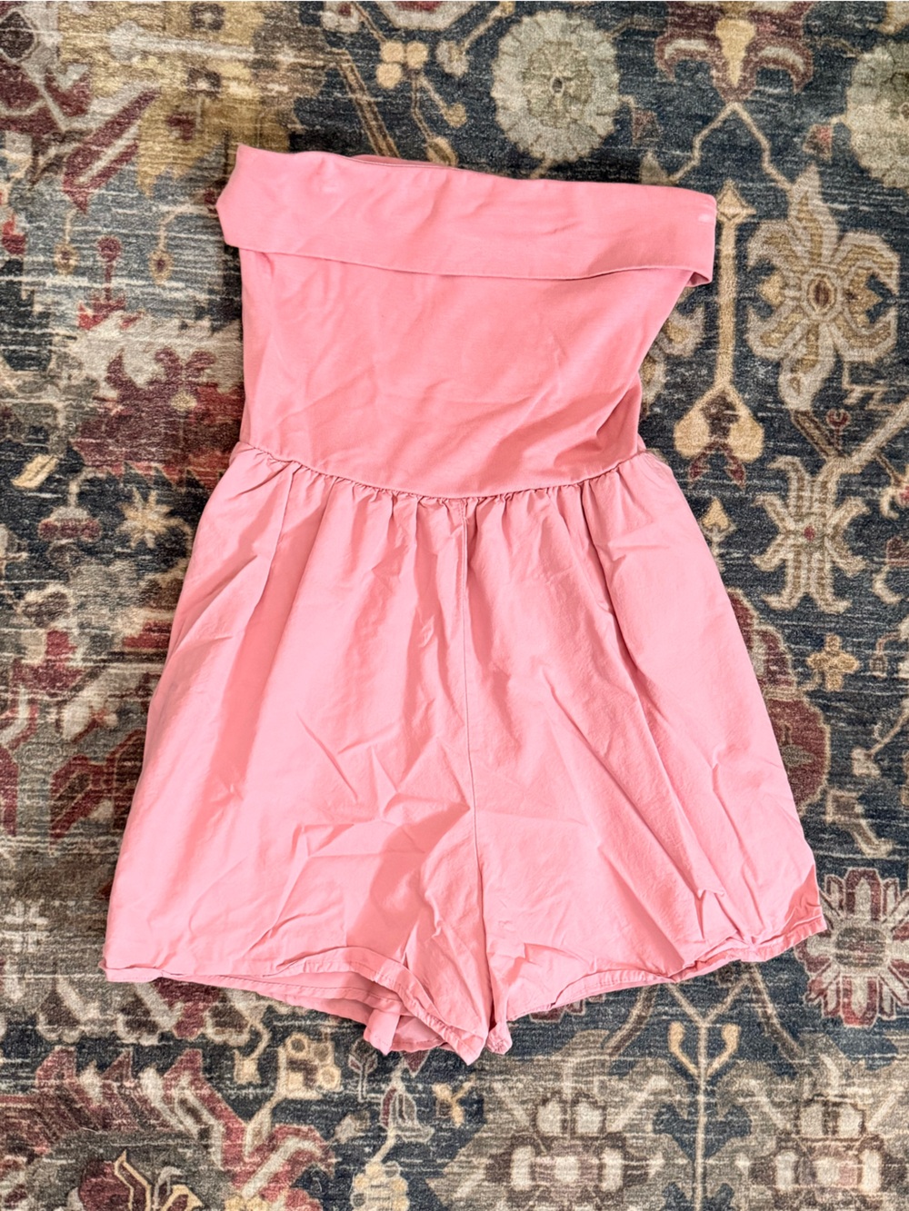Strapless Pink Summer Romper - Picture 5 of 9